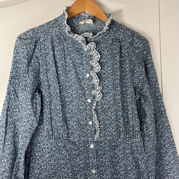 Sezane Blue Floral Maxi Dress - Picture 7 of 8